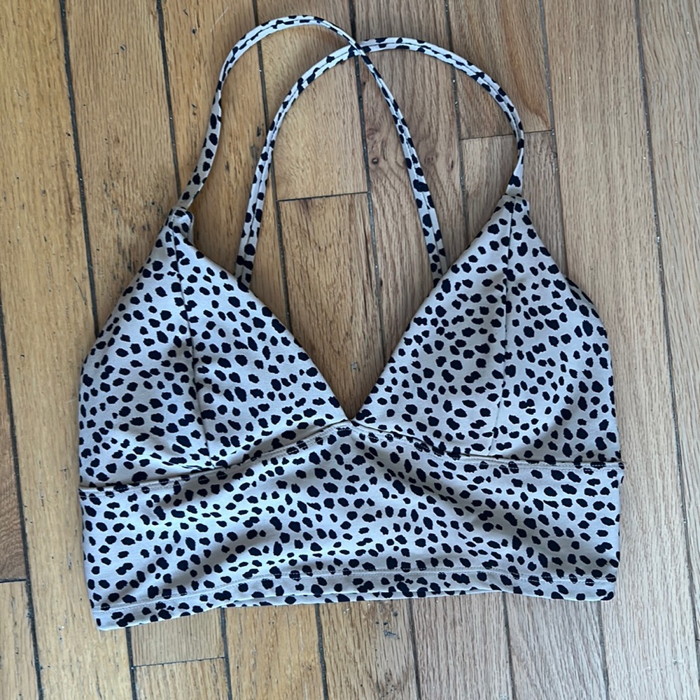 Cheetah longline sports bra